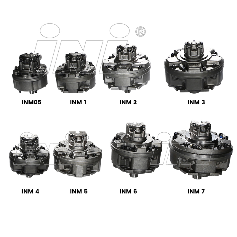 Moteur hydraulique à pistons radiaux série INM (moteur remplaçable de la série GM d'Italie)